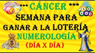 CANCERGANARÁS FIJO a la LOTERÍA con estos NÚMEROS de la SUERTEdel 11 AL 17 NOVIEMBRE 2024 [upl. by Bagley528]