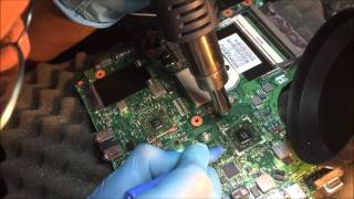 HOW TO REMOVING BGA EPOXY GLUE CORNER UNDERFILL FOR CLEAN LIFT OR REFLOW [upl. by Namref]