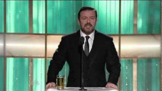 Golden Globes 2011  Ricky Gervais Opening Monologue [upl. by Kore257]