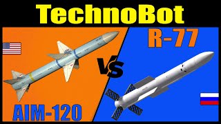 AIM120 AMRAAM vs R77 Which is better  TechnoBot [upl. by Onileva46]