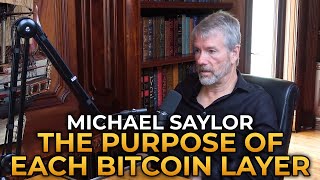 Michael Saylor  The Purpose of Each Bitcoin Layer [upl. by Drucie]