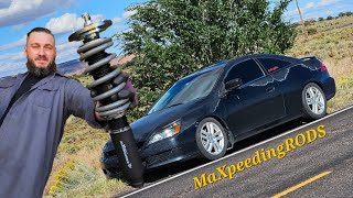 LOWERED ACCORD on MAXPEEDINGRODS COILOVERS [upl. by Cadman]