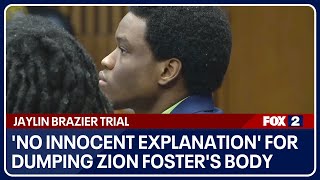 Zion Foster suspect had no innocent explanation for dumping her body prosecutor says [upl. by Wendelin440]