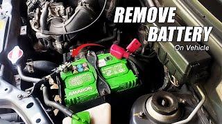 How To Remove Battery From Car Disconnect Battery On Car ALTO [upl. by Tulley]