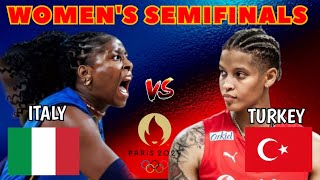 ITALY vs TURKEY  PARIS 2024 OLYMPICS  Womens Volleyball  LIVE Score [upl. by Millham564]