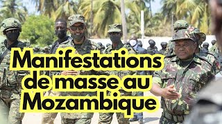 Analyse des manifestations de masse au Mozambique fraude électorale et répression militaire [upl. by Erapsag]