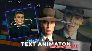 Smooth AE INSPIRED Text Animation like Jemartob in Alight Motion  Text Preset by ATEEBamfx [upl. by Flss]