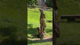 Statue in Piancavallo Italy A Unique Landmark in the Alpine Setting 🗿🏔️🇮🇹 [upl. by Torp]