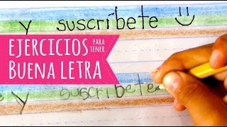 Ejercicios para tener buena letra niños lectoescritura [upl. by Ynafit]