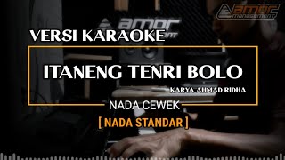 Karaoke Itaneng Tenri BoloNada StandarVersi Cewe [upl. by Kared]