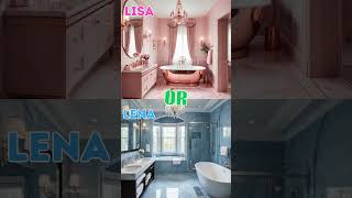 Lisa or Lena💗💝 House Edition chooseone viral lisa lina lisaandlena [upl. by Fiester]