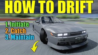 How to Drift 1  Initiate Catch Maintain Drift amp Tips  Assetto Corsa [upl. by Etnor149]