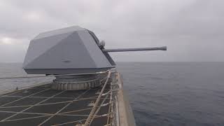 Littoral Combat Ship Live Fire with 57MM Naval Gun System [upl. by Tab]