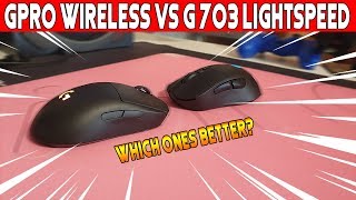 G Pro Wireless Vs G 703 Lightspeed Gaming Mouse Review  Which Ones Better [upl. by Nelan]