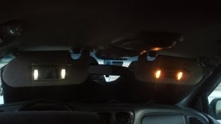 Trailblazer sunvisor LED bulb install [upl. by Esserac]