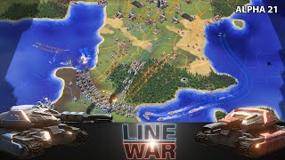 LINE WAR  a new multiplayer RTS [upl. by Nilat262]