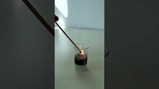 Hydrogenperoxide decomposition test with a smoldering match stick [upl. by Glover651]