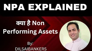 What is Non Performing Asset NPA  Important Topic for Banking Exams banking npa [upl. by Mcdermott]