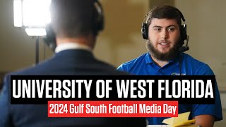 West Florida Football 2024 Gulf South Football Media Day [upl. by Marijane761]