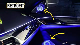 G30 BMW M550I RETROFIT  BOWERS amp WILKINS SPEAKERS AMBIENT LIGHTING [upl. by Hnahc]