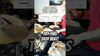 Easy BEGINNER Drummer 8th note Groove  Beat Drum Lesson drums [upl. by Nnyliak]