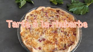 Tarte à la rhubarbe 🥧 Recette pas à pas  Fait maison [upl. by Akirahc]