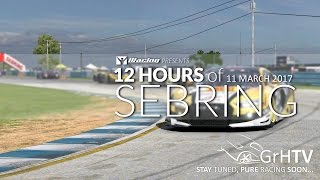 iRacing  12H of Sebring part 13  Audi R8 GT3 LIVE [upl. by Suiratnod]