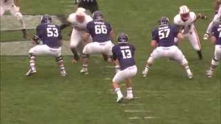 Northwestern Football  Wisconsin highlights 10414 [upl. by Dari]