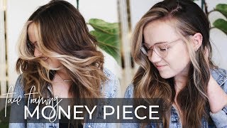 Money Piece Hair Technique  How to do a Face Frame on a Dimensional Balayage NEW Hair Trend 2019 [upl. by Sedda]