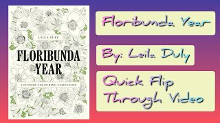 Floribunda Year by Leila Duly  Quick Flip Through Video [upl. by Annayad]