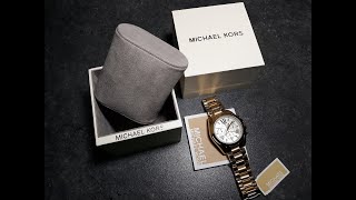 Michael Kors Womens Watch MK6266 Unboxing  Mom in Manchester  Michael Kors Womens Watch [upl. by Irv]