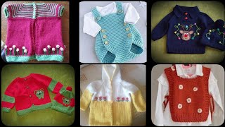 Hand Knitted Amazing New Born Baby Sweater DesignRomper jumpsuit collection [upl. by Revilo388]