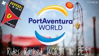 Ranking EVERY PortAventura World Ride from WORST to BEST inc Ferrari Land [upl. by Ahsain183]