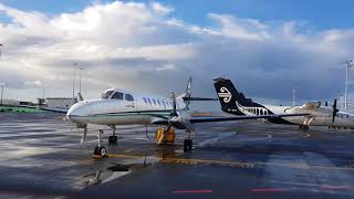 Start up Air Chathams Fairchild Metroliner SA 227AC [upl. by Annerahs]