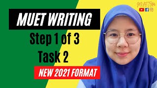 Step 1 of 3  MUET Writing Task 2  New Format [upl. by Gilmour182]