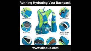 Running Hydrating Vest Backpack sports jacket vest camping outdoorsport [upl. by Dnomsad]