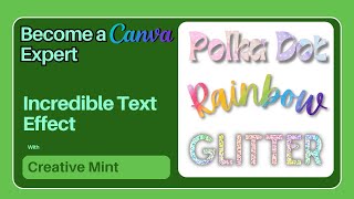 Create Text in any font and pattern  Canva tutorial [upl. by Draneb]