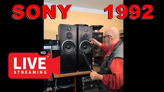 LIVE CAM  SONY SSE411 Speakers made in Belgium Sound Test [upl. by Lleuqram]