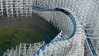 Nagashima sky park Japan rollercoaster japanrides fyp [upl. by Feetal]