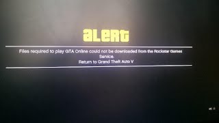 GTA online files required could not be downloaded CAN WE FIX IT BANNED [upl. by Itsim]