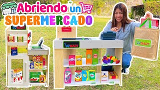 🍅🧃ABRIENDO UN SÚPERMERCADO con CAJA REGISTRADORA 🛒¡REAL😱LACTEOS 🏪 CARNE🥩FRUTAS amp VERDURAS🍓 [upl. by Vasta]