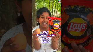 Egg amp Sizzling Lays Crispy Balls  Tomato Souce ൽ മുക്കികഴിച്ചാൽ പൊരിക്കും😋tranding yummy lays [upl. by Eima]