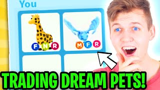 Can We TRADE AWAY OUR DREAM PETS In Roblox ADOPT ME WHAT PEOPLE TRADE WILL SHOCK YOU [upl. by Lal]