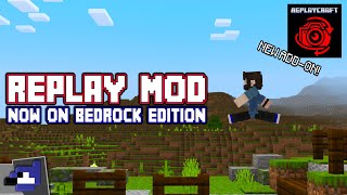 REPLAY MOD is now on BEDROCK EDITION  ReplayCraft Addon [upl. by Eatnwahs]