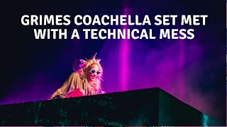 Grimes Coachella Set Plagued by Technical Woes What Went Wrong [upl. by Yessac369]