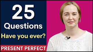 25 Present Perfect Tense Questions  Learn English Grammar [upl. by Syxela780]