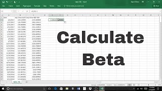 How To Calculate Beta on Excel  Linear Regression amp Slope Tool [upl. by Selle659]