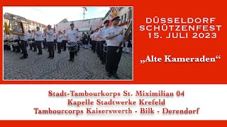 Alte Kameraden  vor dem Düsseldorfer Rathaus anlässlich des Schützenfest 15 Juli 2023 [upl. by Turnheim]