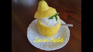 Sara s Kitchen Italian Lemon Sorbet [upl. by Schuh]