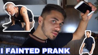 I PASSED OUT PRANK ON DAD HE FREAKS OUT [upl. by Jonme330]